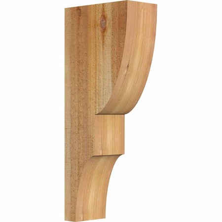 Ekena Millwork Ridgewood Rough Sawn Corbel, Western Red Cedar, 4"W x 8"D x 20"H COR04X08X20RID00RWR